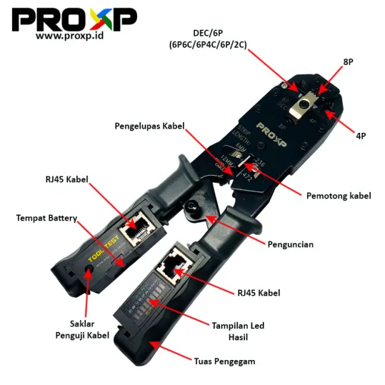 Tools Proxp Crimping tool with cable tester CTL3-04 - Free Baterai 2 ~blog/2021/12/22/01